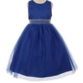 thumbnail image 5 of Big Girls' Shiny Glitter Sparkle Waist Belt Flowers Girls Dresses Lilac Size 10, 5 of 5
