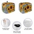 thumbnail image 5 of Toaster Cover 2 Slice, Sunflower Dustproof Bakeware Oven Protector with Top Hook, Modern Oil Painting Summer Botanical Waterproof Small Kitchen Appliance Toasters Dust Cover, 11"x6"x8", 5 of 9