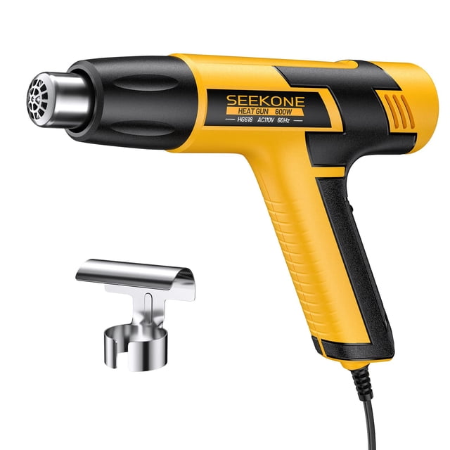 Pistola de calor SEEKONE Mini de 600 W, doble temperatura, 300 °C y 500 °C