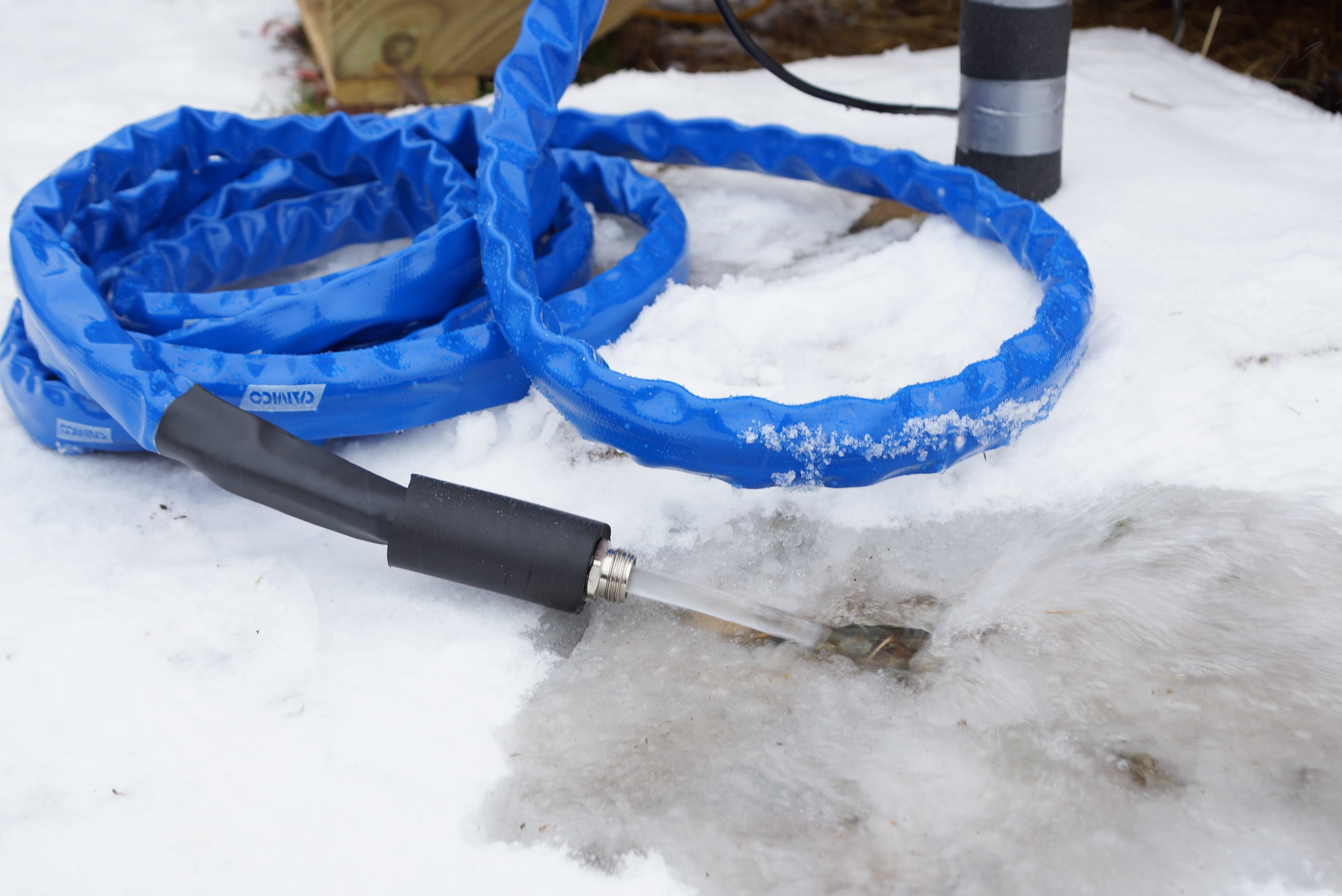 Camco 50-Foot Heated Water Hose for RV - Water Line Freeze Protection (22924)