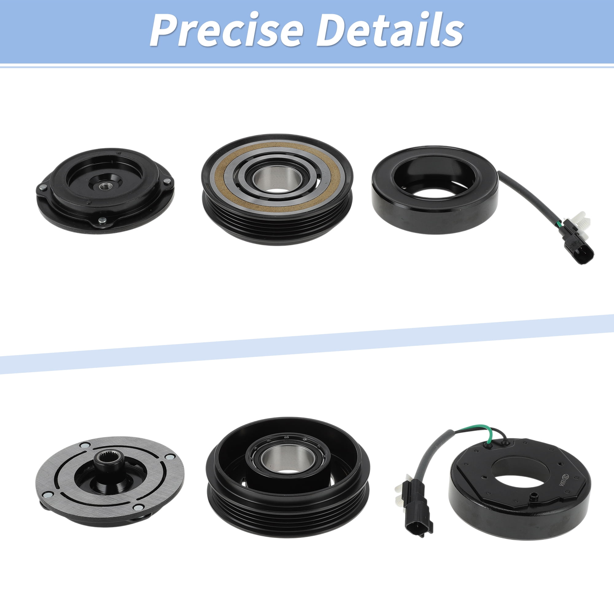 Unique Bargains AC Compressor Clutch Kit for Ford Focus 2014-2018 2.0L L4 Engine