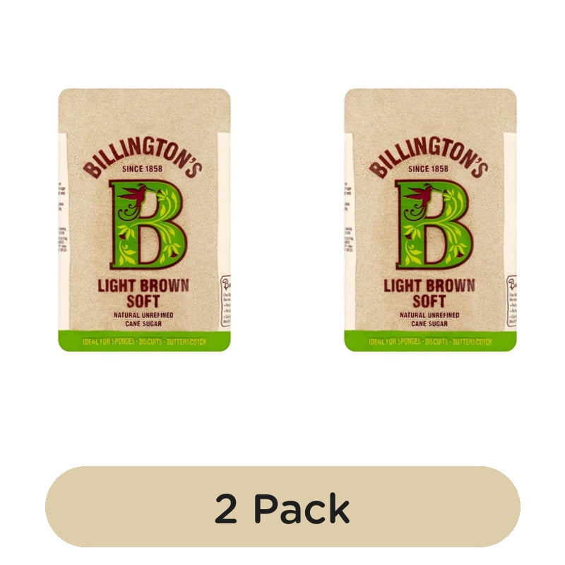Billington's Light Brown Soft Sugar 1kg, British Import (Pack of 2)