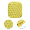 thumbnail image 4 of Bolsas de Maquillaje Viaje de Puntos Cuadrados Versátiles 1 Pc Únicas Amarillo Gris Poliéster, 4 of 5