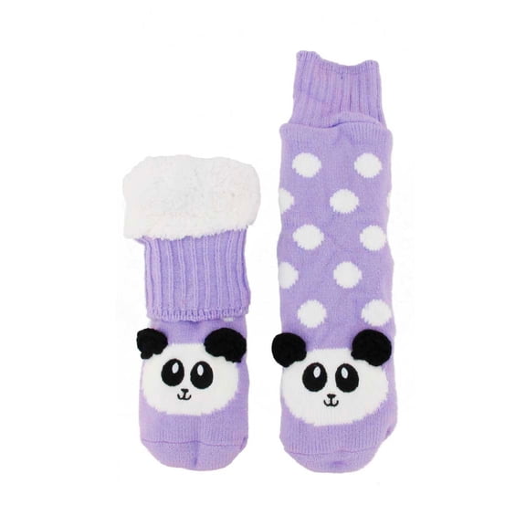 BambooMN Thermal Fleece Lined Sock, Panda - 1 Pair
