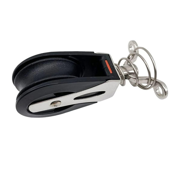 Dualoai Cable Pulley Wheel Snatch Block Versatile Silent Bearing Single Swivel Block for red white