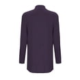 thumbnail image 5 of Rrunsv Womens Open Front Button Down Long Sleeve Pockets Knit Cardigan Sweaters(Dark Purple,2XL), 5 of 5