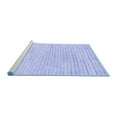 thumbnail image 2 of Ahgly Company Machine Washable Indoor Rectangle Solid Blue Modern Area Rugs, 2' x 4', 2 of 4