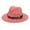 Pink, variant on Bucket Hat for Adults Uni Western Riding Belt Wide Brim Straw Hat for Outdoor Adventure Pink