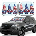 thumbnail image 2 of Uemuo Cute Gnomes in USA1 Printed 2 PCS Car Windshield Sun Shade, Auto Sun Heat and UV Rays Blocker, Foldable Automotive Front Window Sunshade Protector, 2 of 7