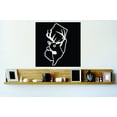 thumbnail image 1 of Custom Wall Decal Sticker : New Jersey Wild Life Deer Buck Hunter Decor Vinyl Mural 18x18", 1 of 1