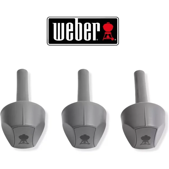 (3 Pack) Genuine Weber Control Knobs 81168 Genesis Series