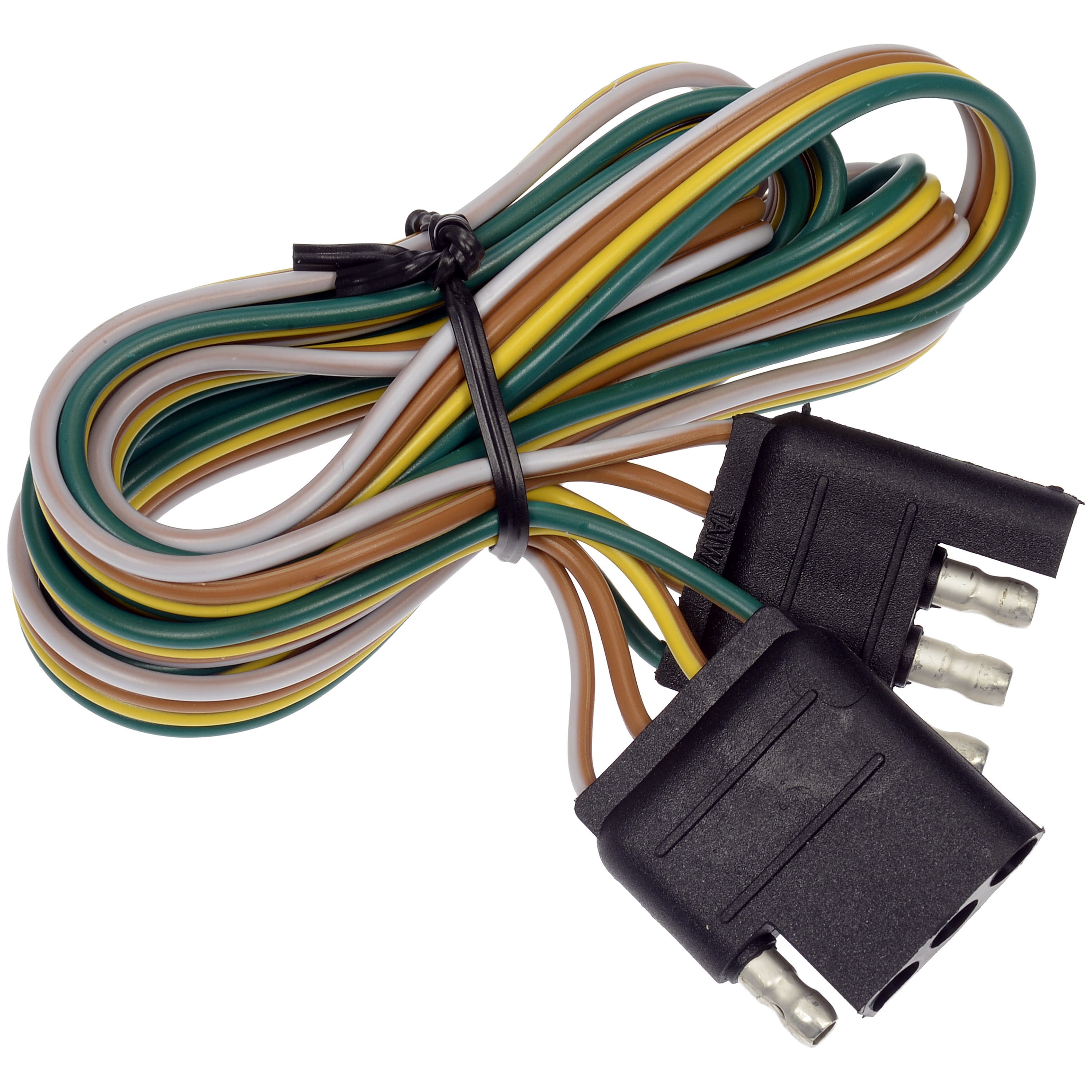 Dorman 62004 4-Flat Vehicle Side And Trailer Side Wiring Connectors (48"/12")