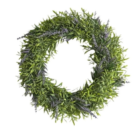 17.9 Inch Artificial Lavender Wreath for Front Door Purple Spring Summer Wreath for Indoor Outdoor Wall Decor All Season Farmhouse Wedding and Home Decoration 17.9 Inch Artificial Lavender Wreath for Front Door Purple Spring Summer Wreath for Indoor Outdoor Wall Decor All Season Farmhouse Wedding and Home Decoration