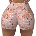 thumbnail image 2 of Logiee Beautiful Fox Print Women's Biker Shorts,Workout Gym Shorts,Scrunch Shorts,Tummy Control Hidden Scrunch Running Yoga Shorts-XX-Large, 2 of 8