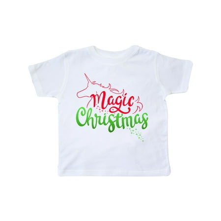 

Inktastic Unicorn Magic Christmas Gift Toddler Boy or Toddler Girl T-Shirt