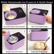 Whynter 0.8 Quart Compact Automatic Ice Cream Maker with Stainless Steel Bowl, Lilac Haze ICM-080-LH