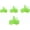 Green-200pcs, variant on 200/80Pcs-4Size Fishing Hook Bonnets Treble Hook Covers for Standard Hook Sizes #1/0-8,Yellow and White Availale