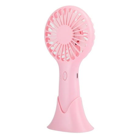 

Cooling System Built-in Large-capacity Battery Small Fan Fan Desktop Fan For Office Indoor Outdoor For Home Pink