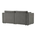 thumbnail image 4 of CHITA Oversized Modular Sectional Sofa Set Extra Large Convertible Fabric Sofa Couch with Reversible Chaise,2 Seat Modern Modular Sofa for Living Room,Fossil Gray,78 inch Width, 4 of 11