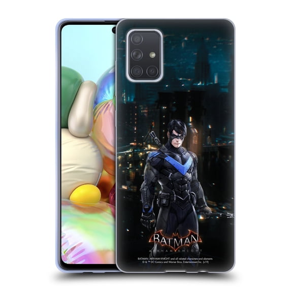 Head Case Designs Officially Licensed Batman Arkham Knight Characters Nightwing Soft Gel Case Compatible with Samsung Galaxy A71 (2019)