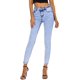 thumbnail image 2 of Pantalones vaqueros de cintura alta para mujer, ajustados, elásticos, suaves, desgastados, cómodos, clásicos, Jeggings, pantalones de mezclilla 157-blue2, 2 of 5