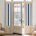 thumbnail image 2 of Ombre Dark Blue Window Privacy Film, Gradient White Abstract Minimalist Stripe Static Cling UV Sun Blocking Heat Control Window Tint, Non-Adhesive One Way Windows Privacy Cover 17.7''x78.7'', 2 of 7