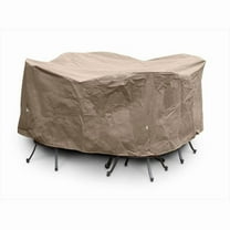 III Large Bar Set Cover with umbrella hole, Taupe - 84 Dia x 40 H in.