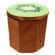 thumbnail image 4 of Organizador de almacenamiento plegable de fruta original, taburete otomano, taburete, asiento, caja de almacenamiento, tamaño pequeño (kiwi), 4 of 6