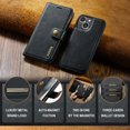 thumbnail image 6 of Allytech Wallet Case for iPhone 15 Plus with 3 Card Slots & Cash Pocket, 2 in 1 Detachable Strong Magnetic Case, Retro PU Leather Shockproof Magnetic Clasp Slim Protective Shell - Black, 6 of 8