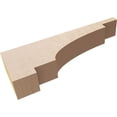 thumbnail image 6 of 2"W x 12"D x 4"H Thin Mediterranean Rough Cedar Woodgrain TimberThane Corbel, Primed Tan, 6 of 6