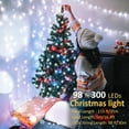 thumbnail image 2 of Lomotech Christmas Lights, 100FT 300 LED String Lights with 8 Modes Timer Connectable Waterproof Plug-in Fairy Lights for Home, Garden, Party, Holiday, Tree, Christmas Decorations (White), 2 of 7