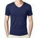 thumbnail image 2 of pstuiky Mangas cortas para hombre, Camisa/camiseta informal de verano para hombre, con cuello redondo y botones lisos, para uso diario y al aire libre camisas casuales para hombre xxl, 2 of 6