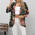 thumbnail image 2 of USSUMA T-Shirts for Women Trendy Leopard Print Open Front Cardigan Jacket Womens Blouses and Tops Dressy Casual Summer Blaze 3/4 Sleeve Tshirts Shirts Tunic for women, 2 of 8