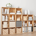 thumbnail image 3 of Anhdah 12 Cube Storage Organizer, Cube Bookcase Closed Back Panel Bedroom, Living Room, Home Office, Closet Bookshelves Natural Oak, 3 of 6