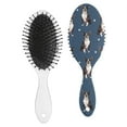 thumbnail image 2 of Vintage Dog Illustration Paddle Brush - Smooths Hair Without Static, 2 of 5