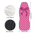 thumbnail image 7 of XYZCANDO Pink Bow Car Seat Covers for Women, White Dots Front Seat Protectors, Stylish Auto Interior Decor Accessories, 7 of 7