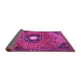 thumbnail image 2 of Ahgly Company Indoor Round Medallion Purple Traditional Area Rugs, 6' Round, 2 of 4