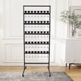 thumbnail image 4 of Champagne Glass Holder for Party, 5-Tier Metal Champagne Flutes Display Stand, Champagne Wine Glass Holder with Swivel Casters, 4 of 8