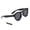 Bright black frame, variant on Soft Silicone Kids Sunglasses UV400 Protective Eye Glasses with Rope For Active Children Outdoor Sports Play Daily