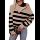 thumbnail image 1 of Suéter de Mujer con Cuello Alto, Tejido de Larga, Moda de Otoño, Suéter Caqui M, 1 of 9