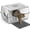 Side Entry, variant on KPWACD Stainless Steel Cat Litter Box Extra Large Metal Litter Pan High Sided 23.8" X 15.9" X 15.1 "