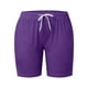 thumbnail image 3 of MKLEKYY Pantalones Cortos Para Correr Para Mujer, Con Cordón Ajustable, Cintura De Color, Cómodos, Elásticos, Lisos, Pantalones Casuales Con Bolsillo Para Mujer, 3 of 4