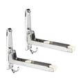 thumbnail image 2 of Soporte de microondas de acero inoxidable 304 con brazos telescópicos y ganchos, soporte de montaje en pared universal para horno microondas, parrilla, horno de hasta 40 kg, montaje en pared, 2 of 5
