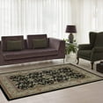thumbnail image 1 of Ladole Rugs Traditional Persian Design Runner Area Rug Carpet Black Cream (3'11" x 5'7", 120cm x 170cm), 1 of 4