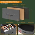 thumbnail image 6 of ACCVER Dresser for Bedroom 4 Storage Drawer, Fabric Closet Chests Organizer Tower with Wooden Top Metal Frame for Living Room Hallway Entryway, 6 of 6