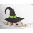thumbnail image 4 of Old Glory Maternity Halloween Peeking Baby Witch Long Sleeve T Shirt, 4 of 6