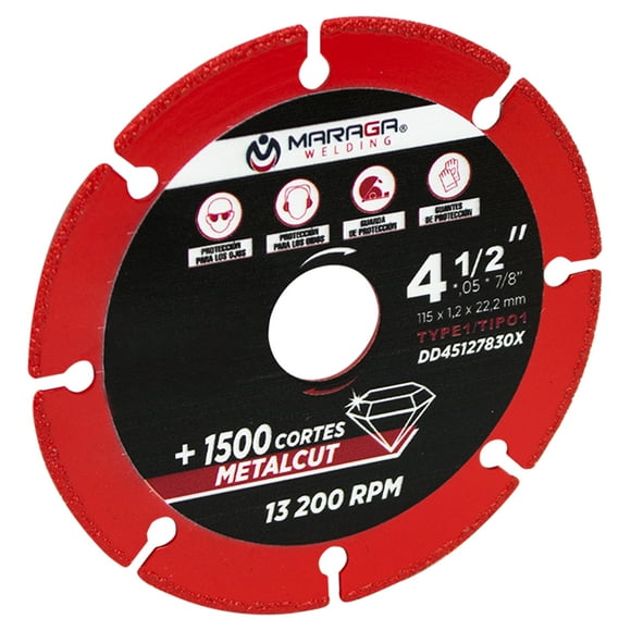 Disco de Diamante para Corte de Metal 4-1/2" Maraga