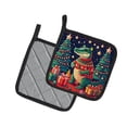 thumbnail image 2 of Alligator Christmas Pair of Pot Holders 7.5 in x 7.5 in, 2 of 5