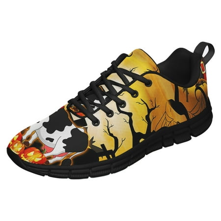 

Cow Halloween Running Shoes Sneakers Mesh Black Size 6