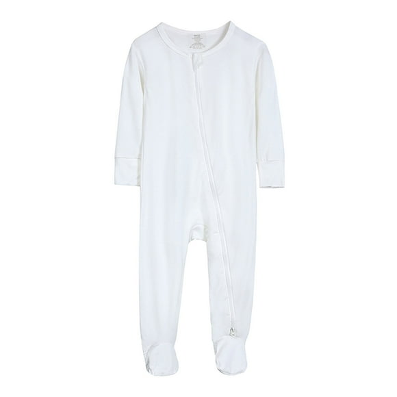 2025 NEW Boys Little Sister Outfit s Rompers Footed Pajamas Boy Clothes 3 To 6 Months Zipper Long Sleeve Sleeper Boy Bubble Romper
